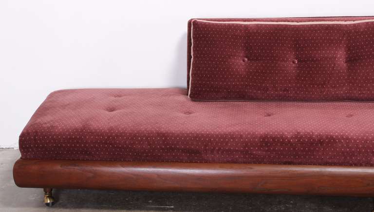 American Walnut Boomerang Sofa by Adrian Pearsall, 1960