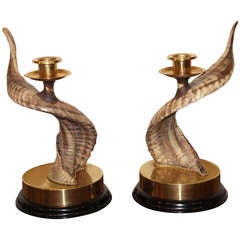 Anthony Redmile London Horn Candlesticks