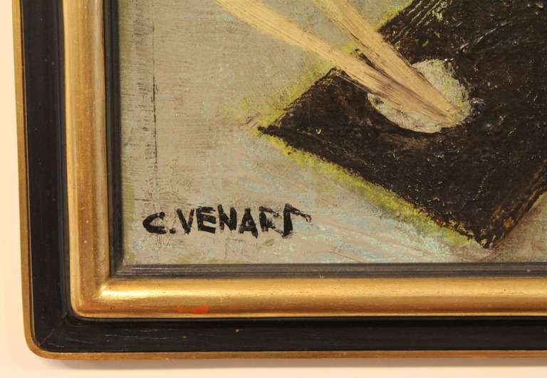 Claude  Venard was born in 1913 into a business family from Burgogne.  At the age of 17 he began to take evening classes in painting at the Ecole des Arts Appliqués. In 1936 worked as a restorer at the Louvre Museum.