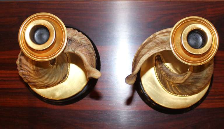 Anthony Redmile London Horn Candlesticks 2
