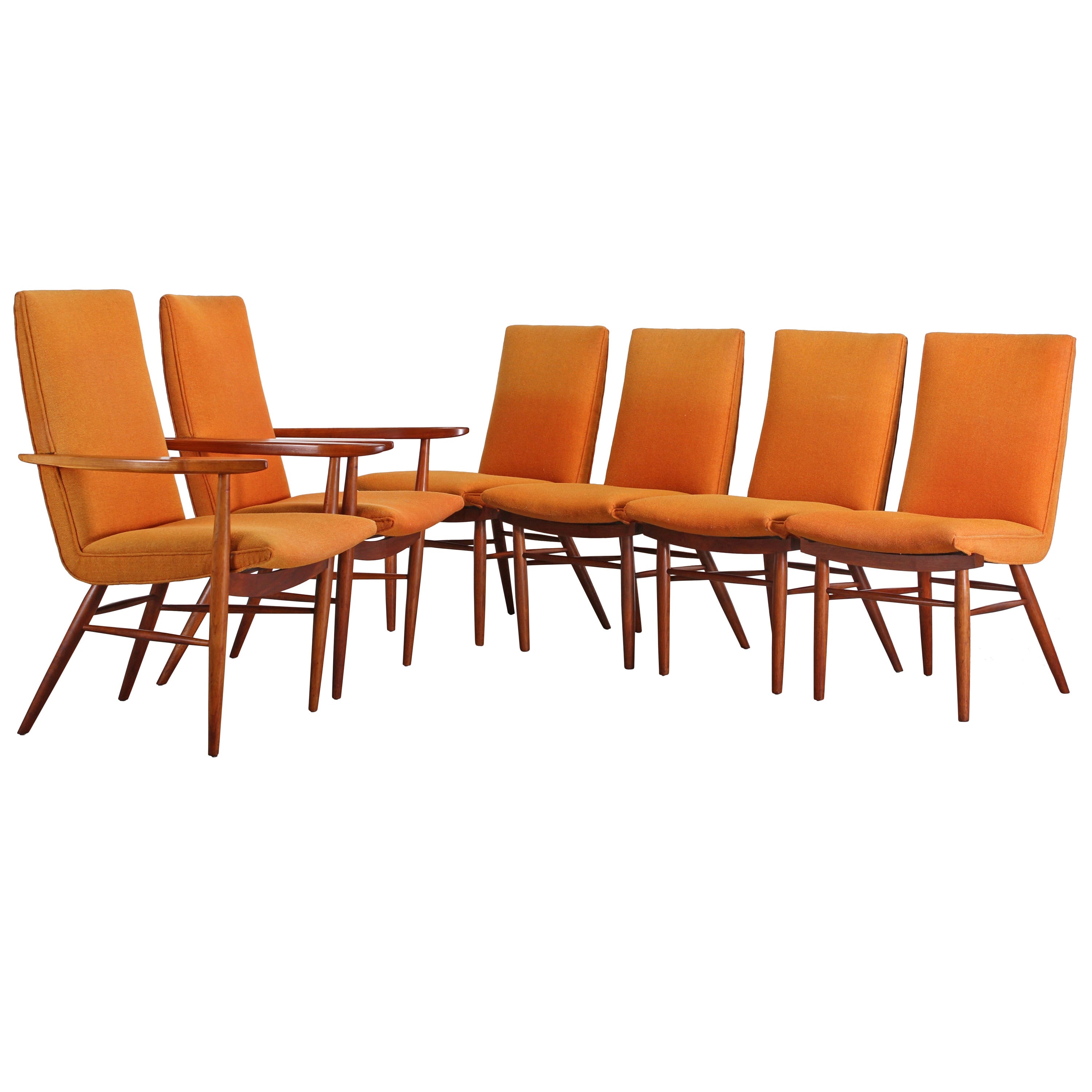 Set of Six Nakashima Chairs for Widdicomb, 1960