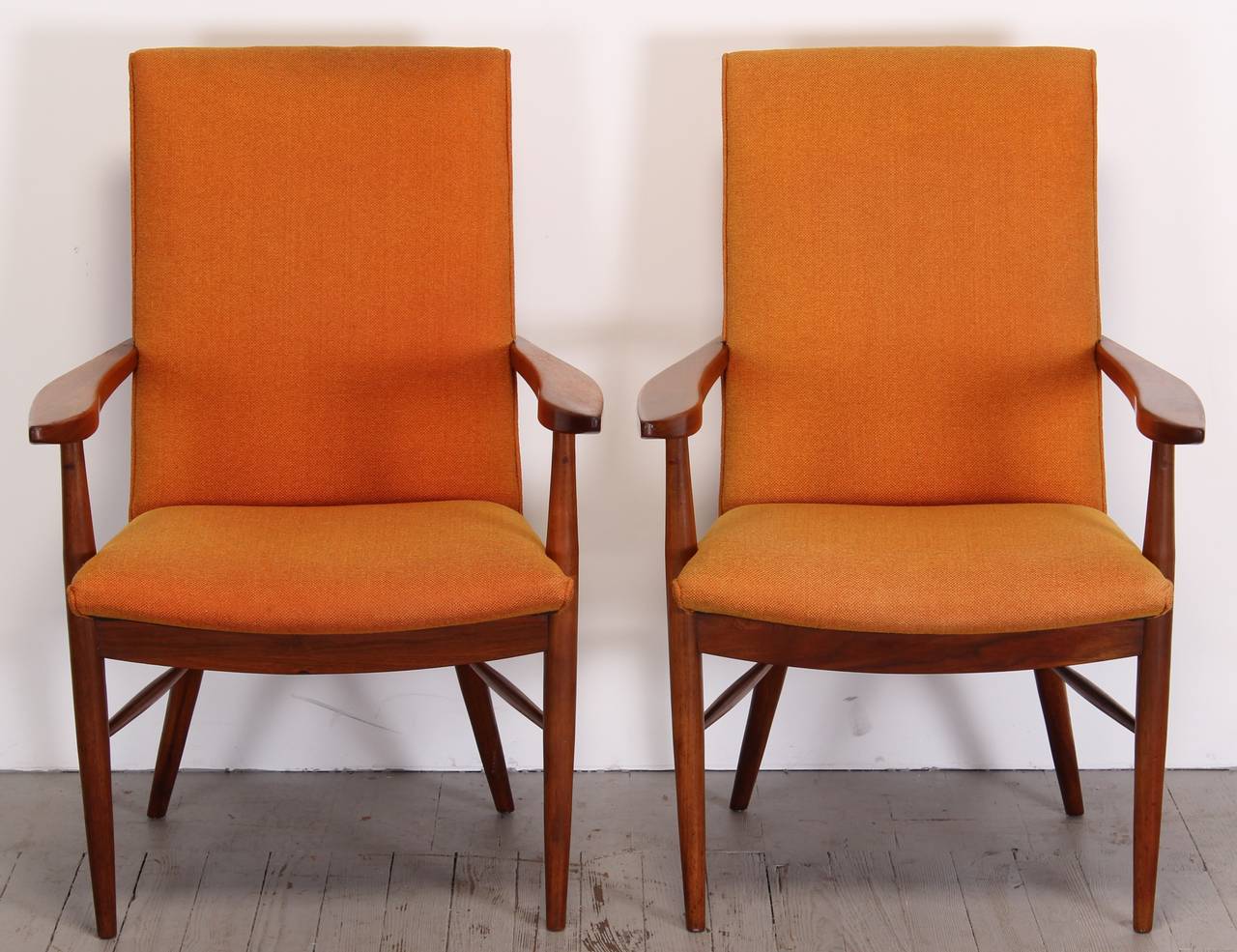 Walnut Set of Six Nakashima Chairs for Widdicomb, 1960