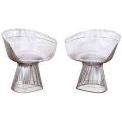 Pair of Warren Platner Dining Chairs for Knoll