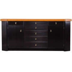 Paul Frankl Ebonized Credenza or Sideboard