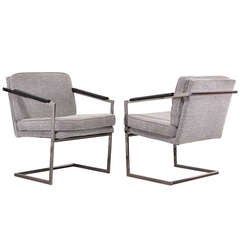 Pair of Lounge Chairs by Milo Baughman