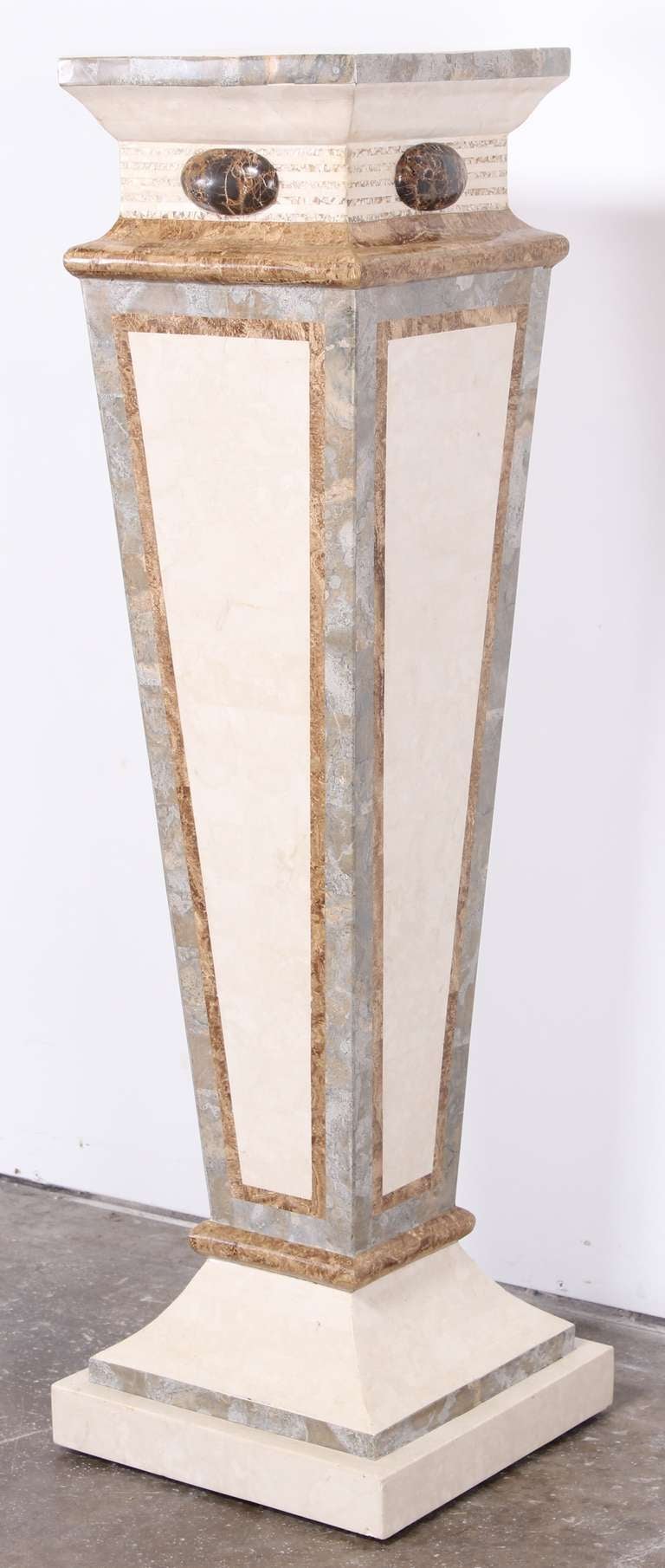 Maitland Smith Tessellated Stone Pedestal