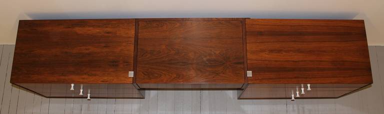 George Nelson Thin Edge Rosewood Vanity for Herman Miller, 1960 In Excellent Condition In Hamburg, PA