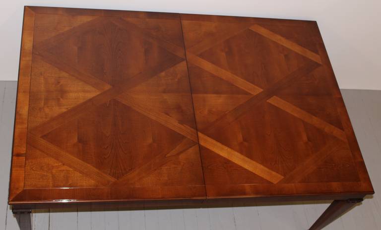Extra Large Baker Palladian Collection Parquet Dining Table In Excellent Condition In Hamburg, PA