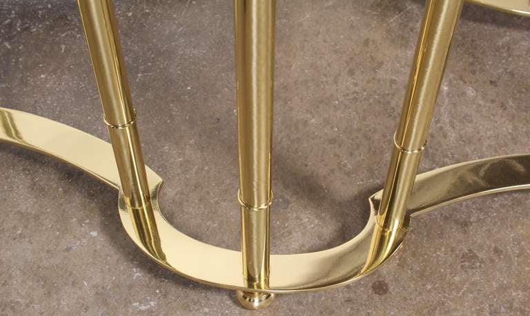 Excellent Brass Mastercraft Dining Table, 1970 2