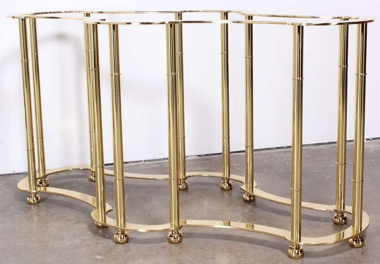 Excellent Brass Mastercraft Dining Table, 1970 In Excellent Condition In Hamburg, PA