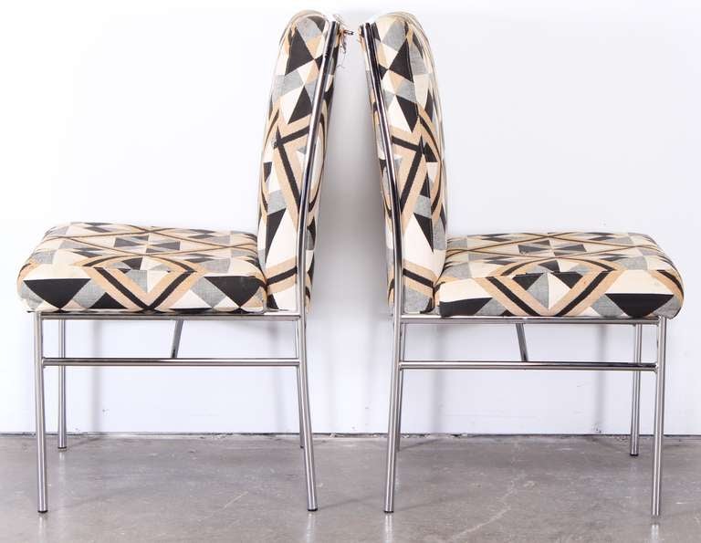 Set of Eight Mid-Century Modern Milo Baughman Dining Chairs, 1970 1