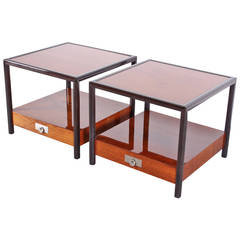 Pair of Michael Taylor Side Tables for Baker