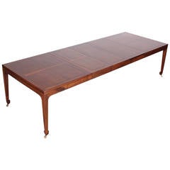 Large Far East Collection Dining Table for Baker in the Style of Michael Taylor