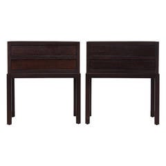 Pair of Christian Liaigre Mystere Side Tables