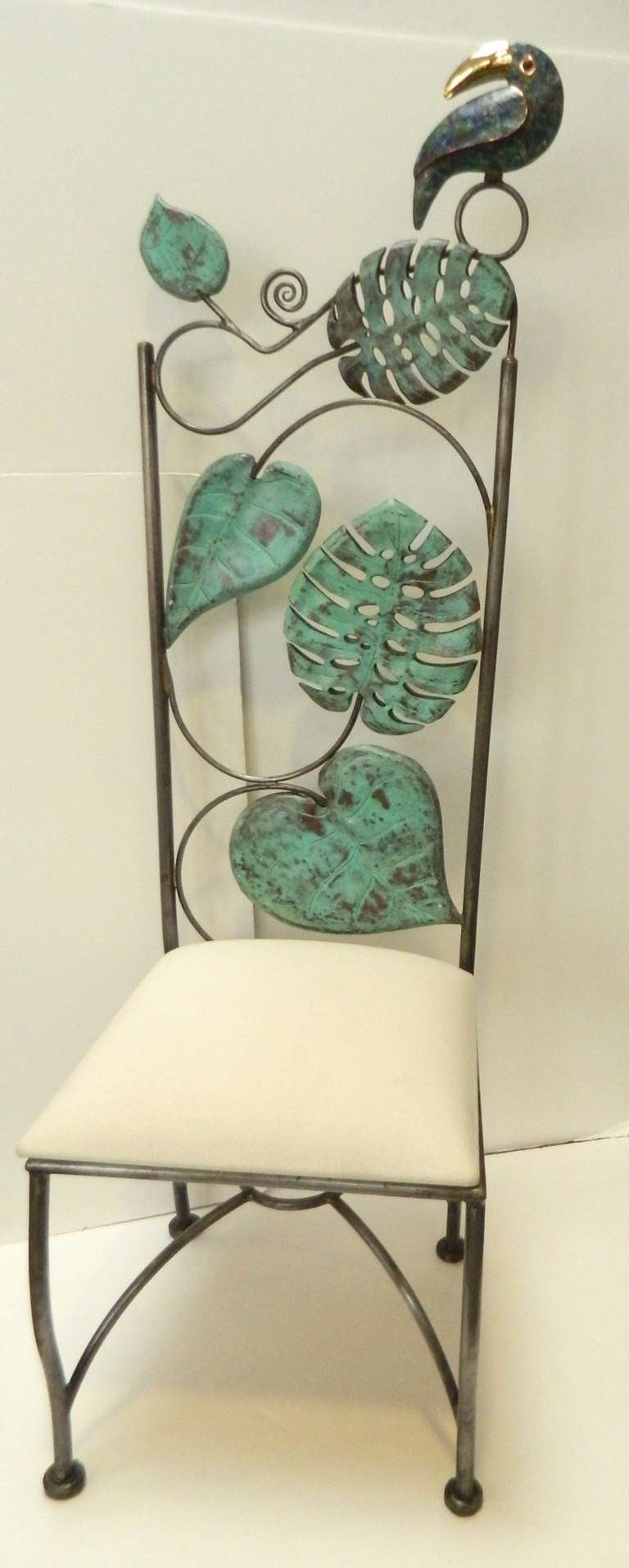 Pair Emilia Castillo Parrot Chairs For Sale 1