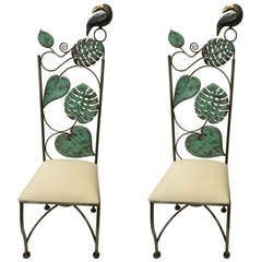 Pair Emilia Castillo Parrot Chairs