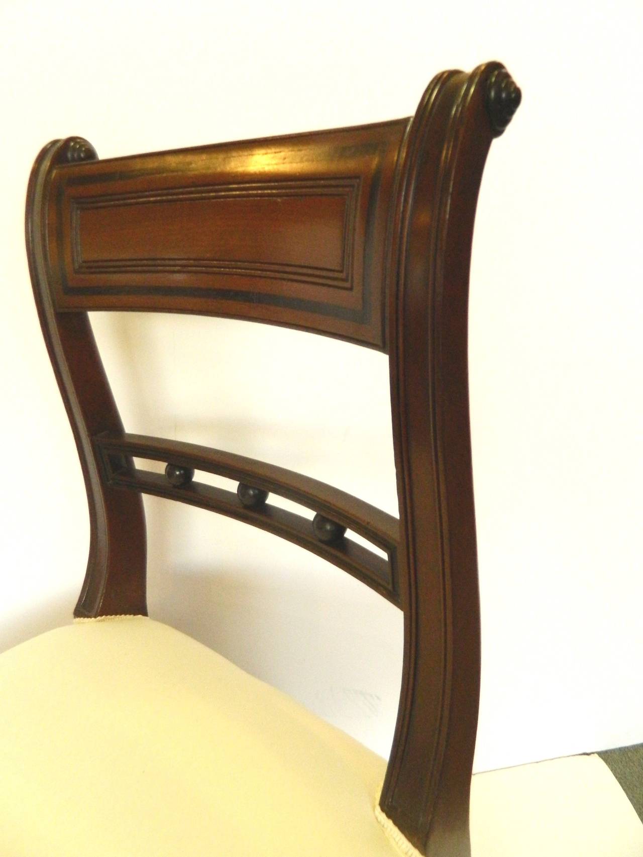 Mid-19th Century 12 English Regency Dining Chairs