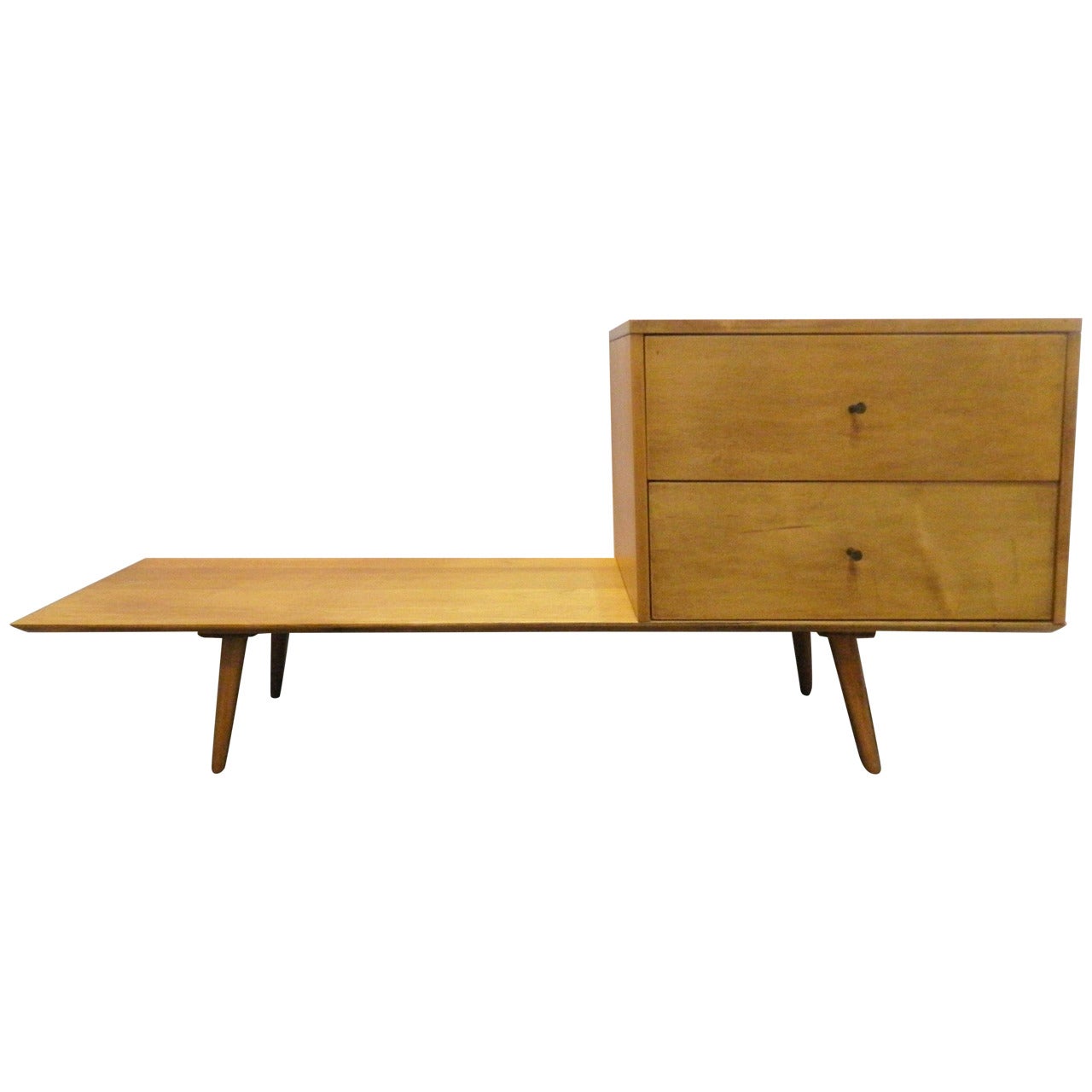 Paul McCobb Planner Group Bench and Cabinet For Sale