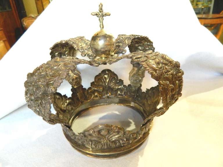 Unknown Large Silver Crown For Sale