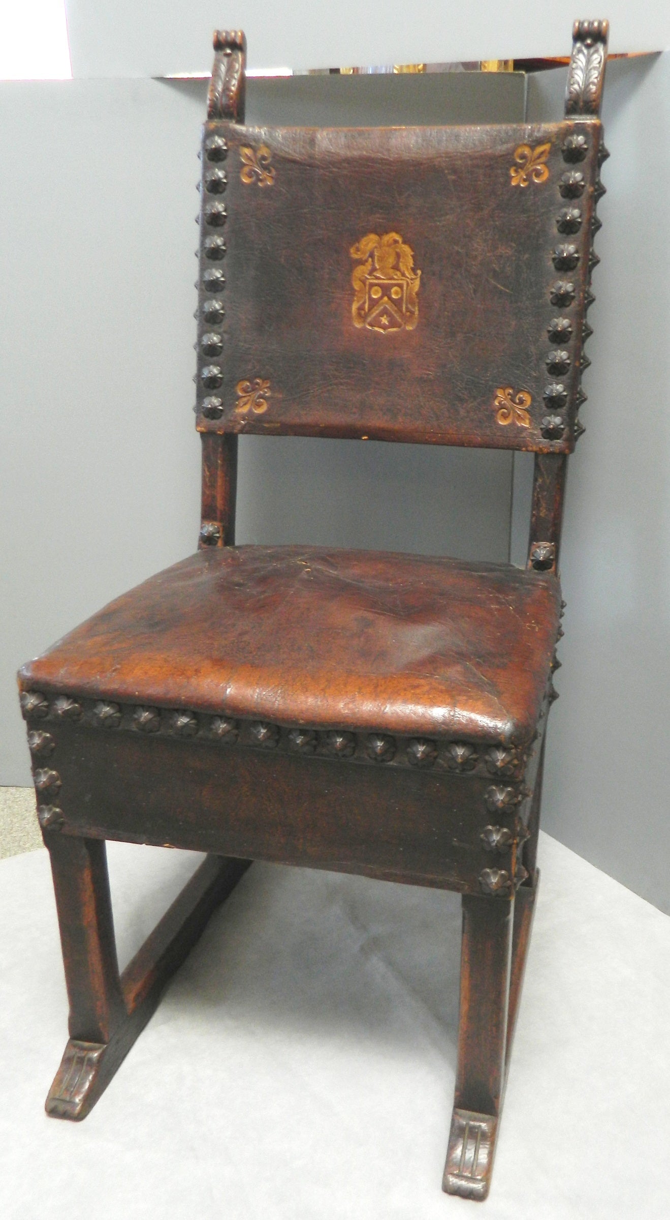 Six Spanish Colonial Style Side Chairs