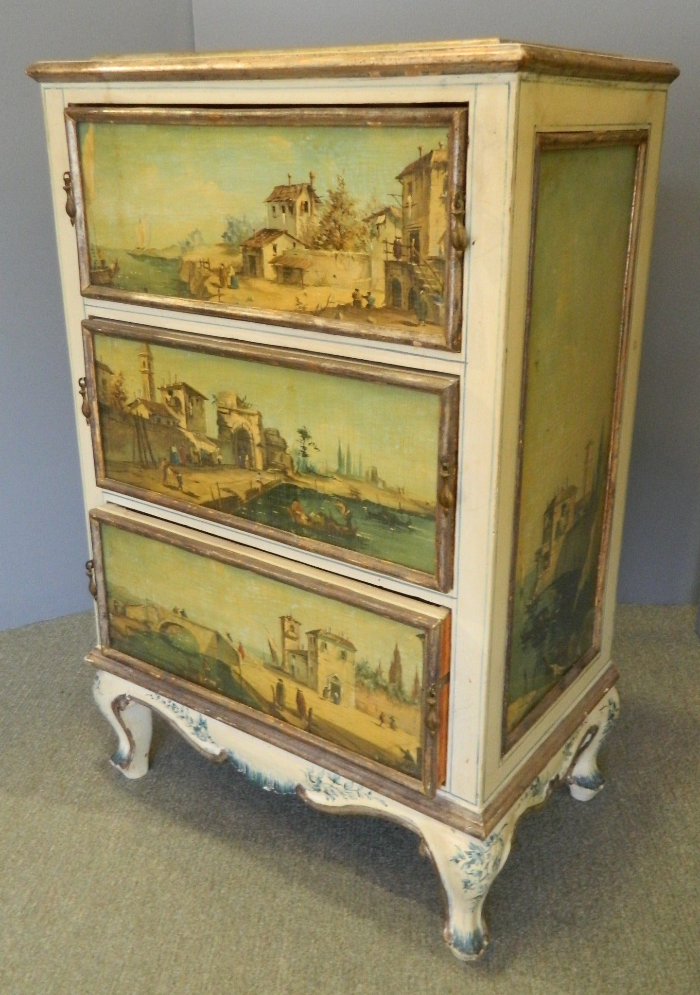 Painted Italian Side Cabinet