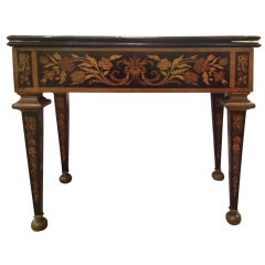 Continental Marquetry  Games Table