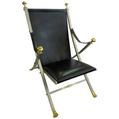 Folding Lounge Chair Mid Century