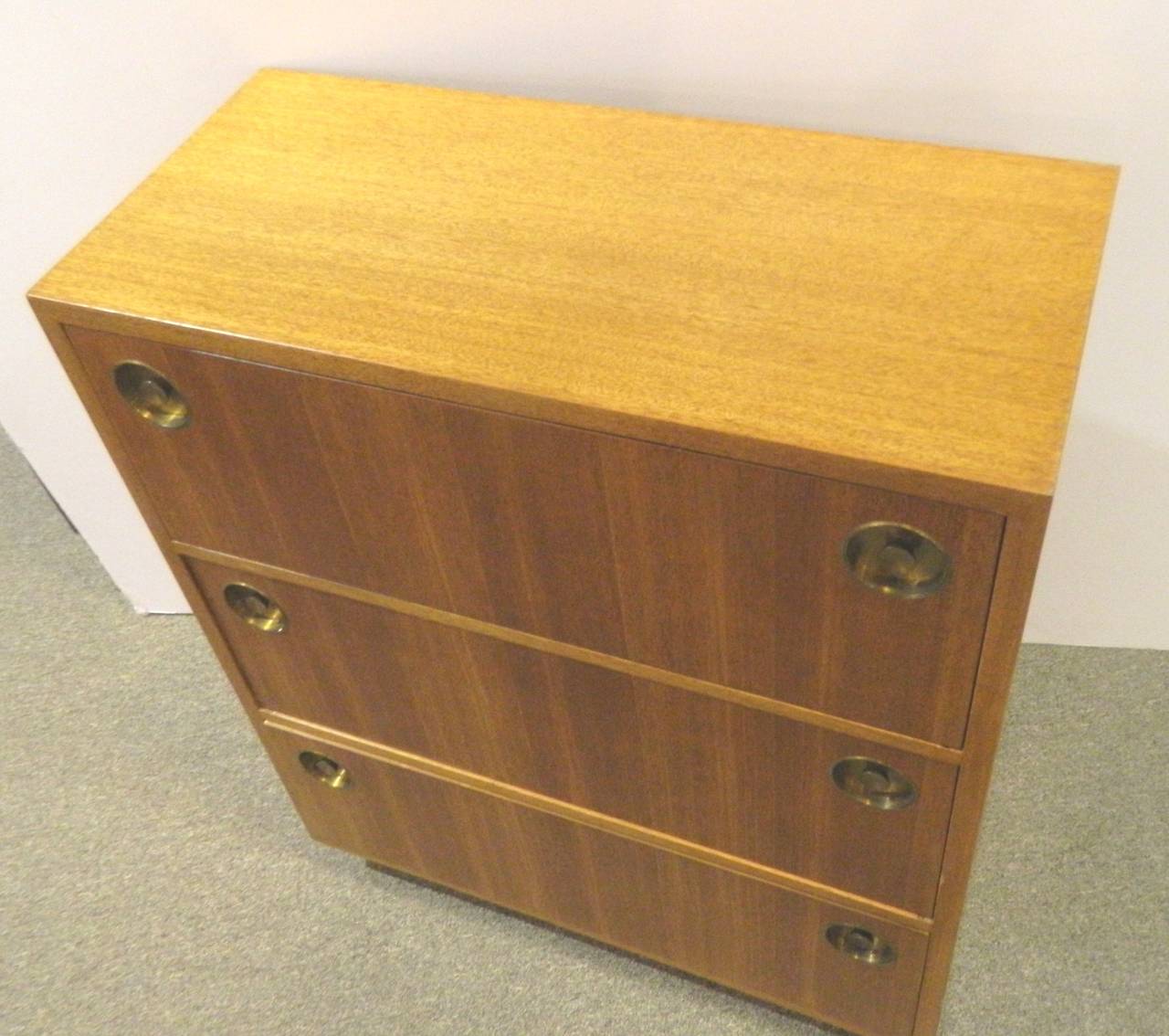 American Group of Four Dunbar Chests Designed by Edward Wormley