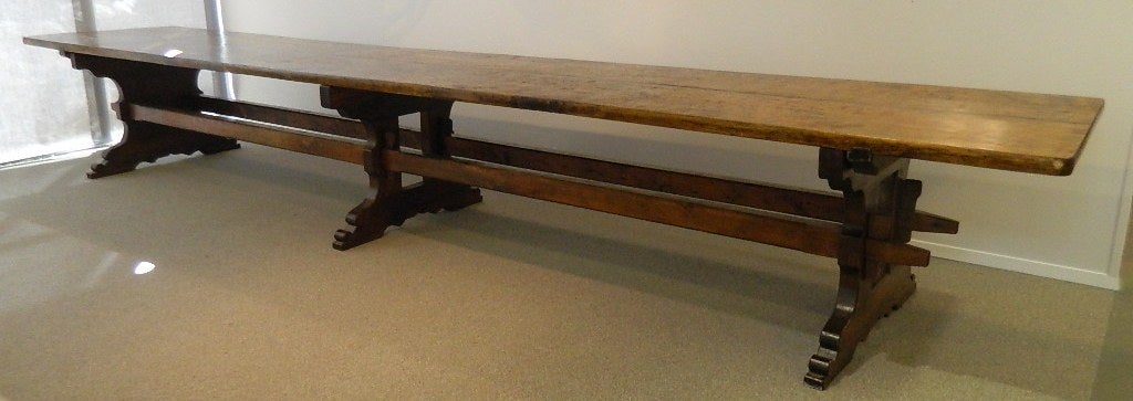 Trestle Base Refectory Table 18'