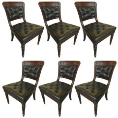Set Six William IV Mahogany Dining Chairs