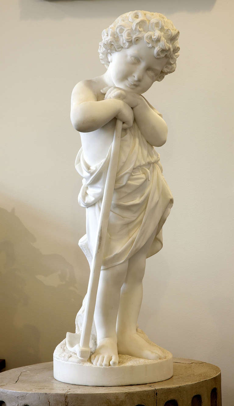 19th Century Victorian Marble Statue