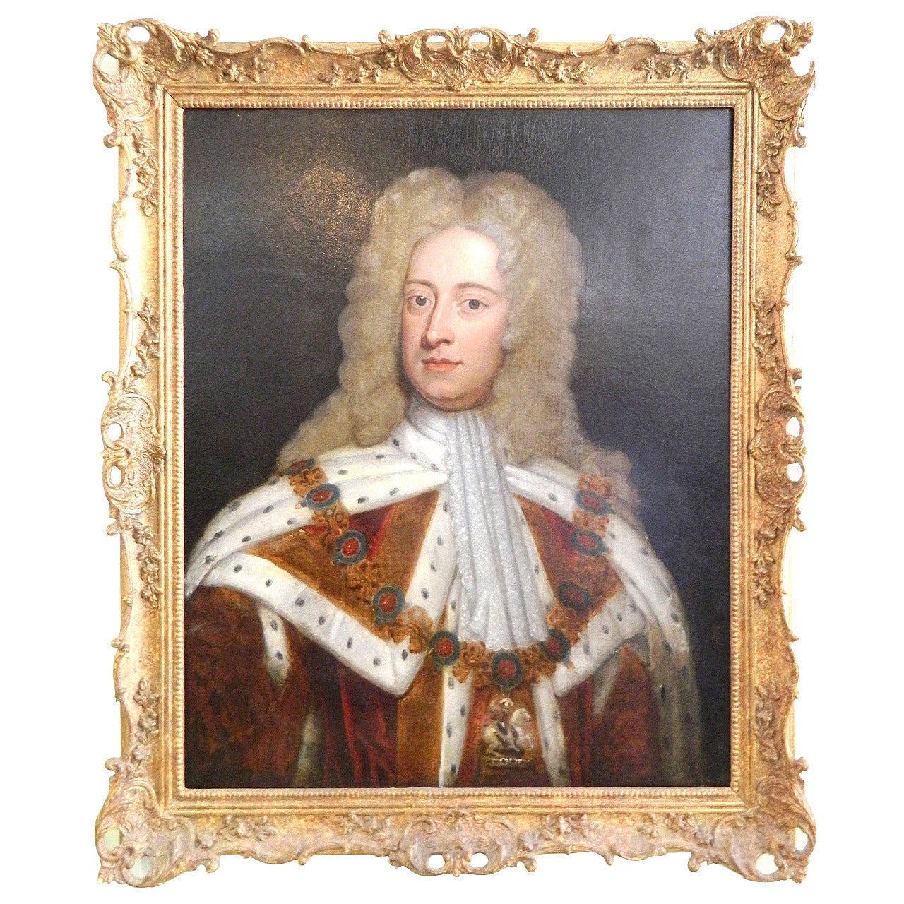 King George II, Oil on Canvas, England, circa 1750