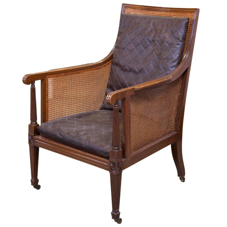 English Lounge Chair 19th c. For Sale