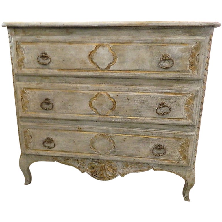 French Painted Chest of Drawers at 1stDibs