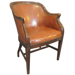 English Mahogany Tub Chair