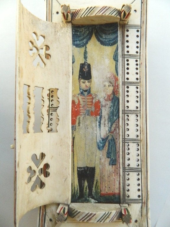 18th Century and Earlier Napoleonic Prisoner of War Games Box For Sale