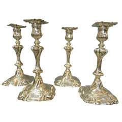 Two Pair Georgian Candlesticks Robert Garrard II