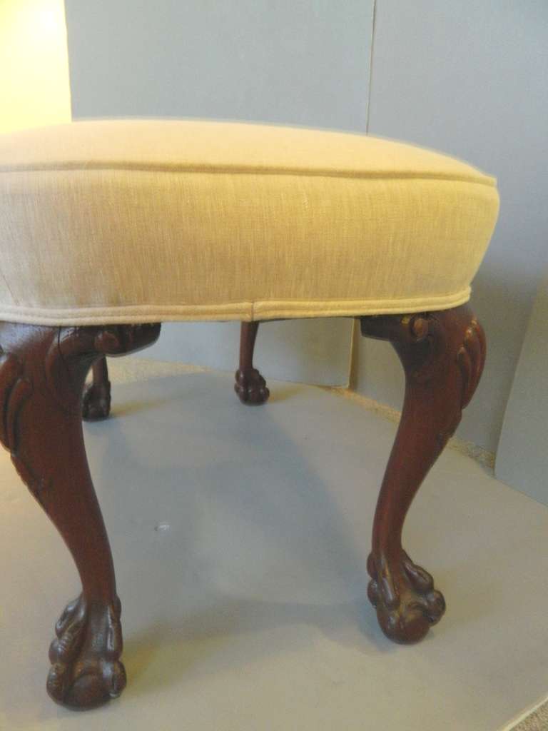 Antique Mahogany Bench 1