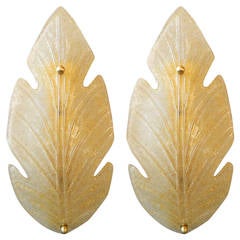 Pair of Barovier
Toso Leaf Sconces Pair of Barovier
Toso Leaf Sconces