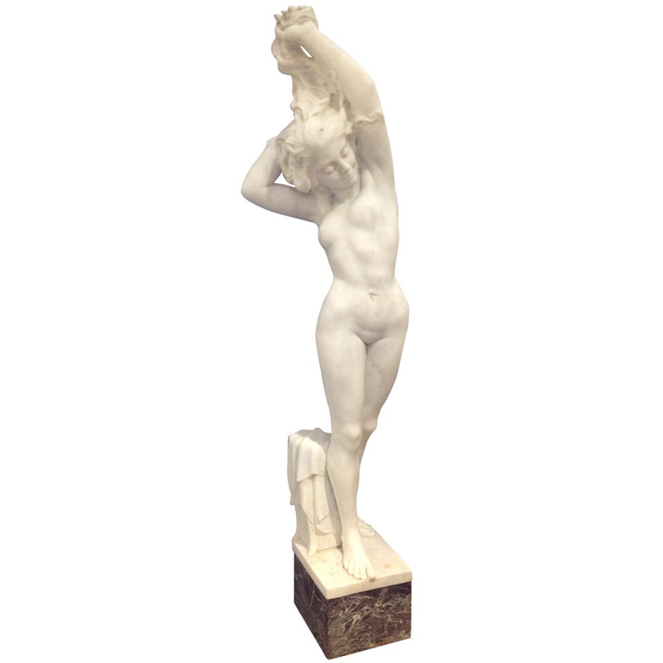 Nude Marble Figure Bargelli For Sale