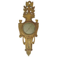 French Giltwood Barometer