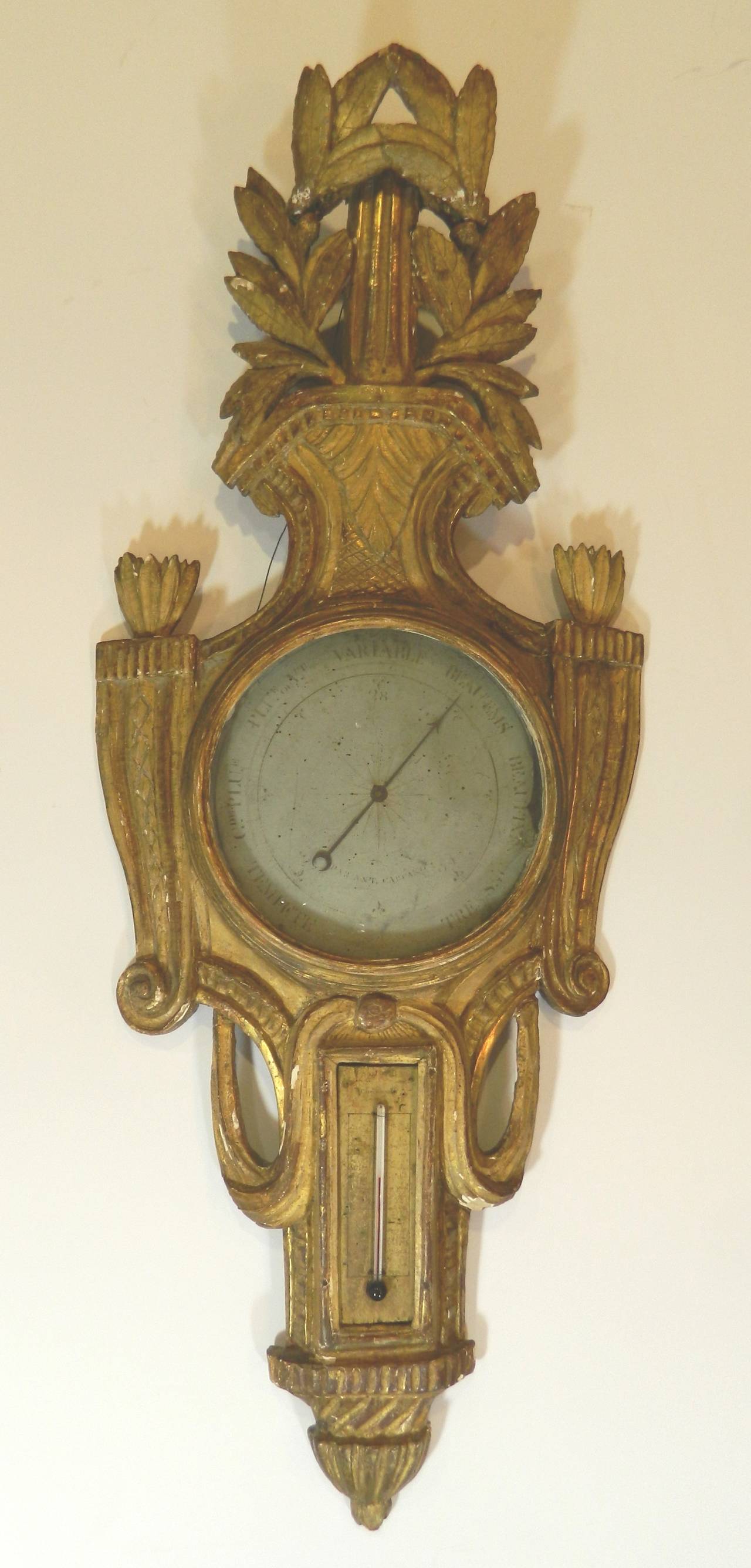 French Giltwood Barometer 3