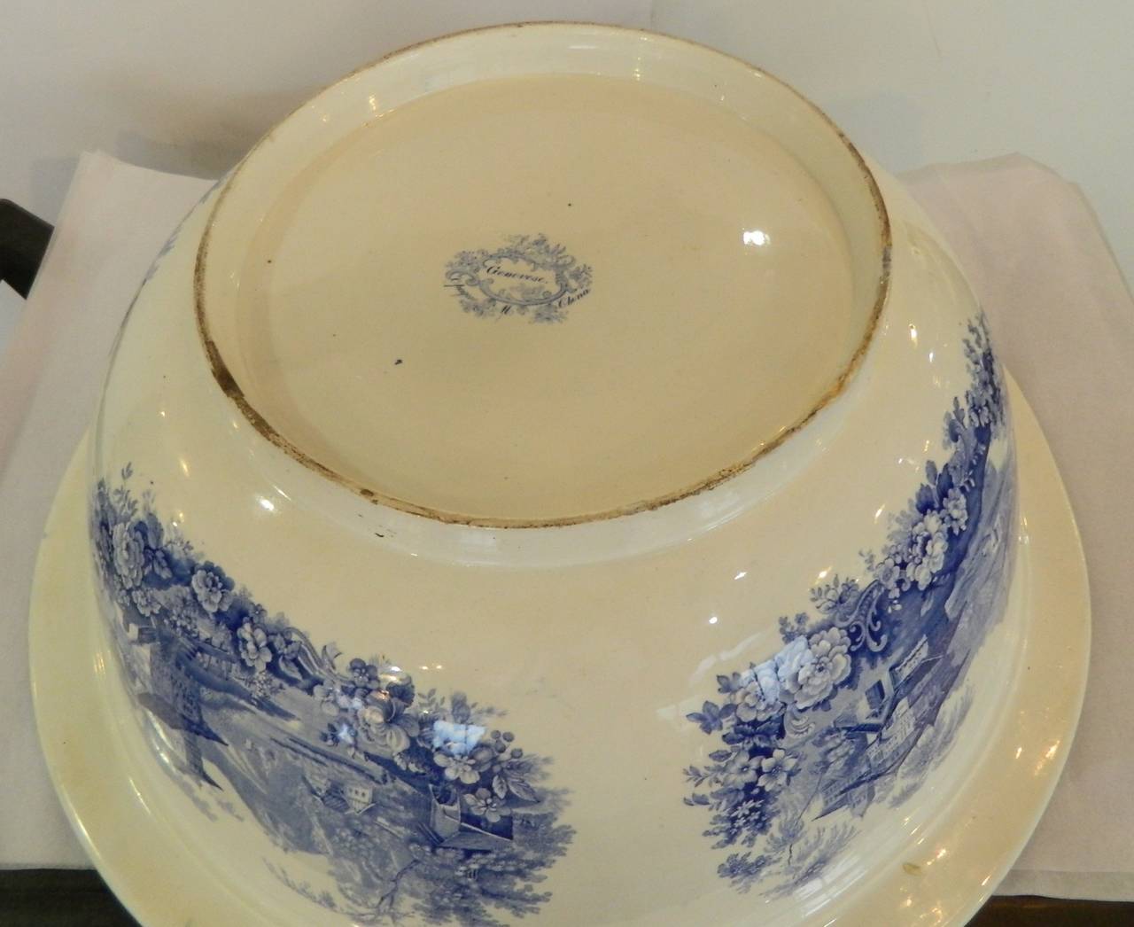 Gigantic Staffordshire Punch Bowl For Sale 1