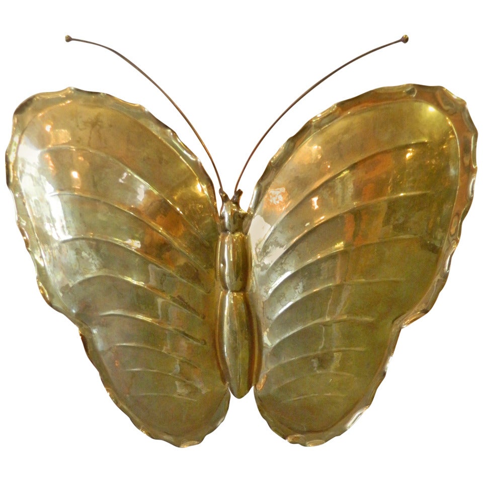 Italian Butterfly Sconce 1960's For Sale