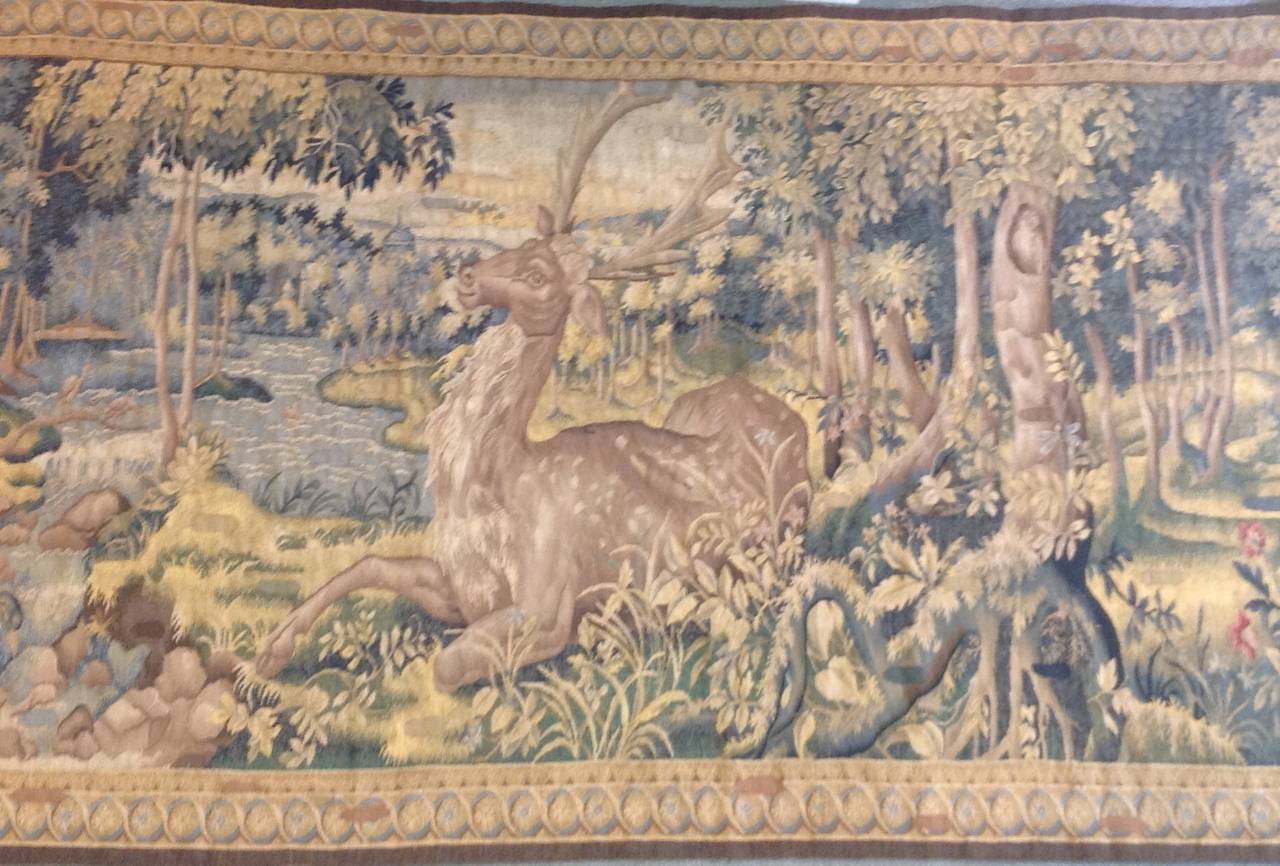 Antique Aubusson Tapestry In Good Condition In Houston, TX