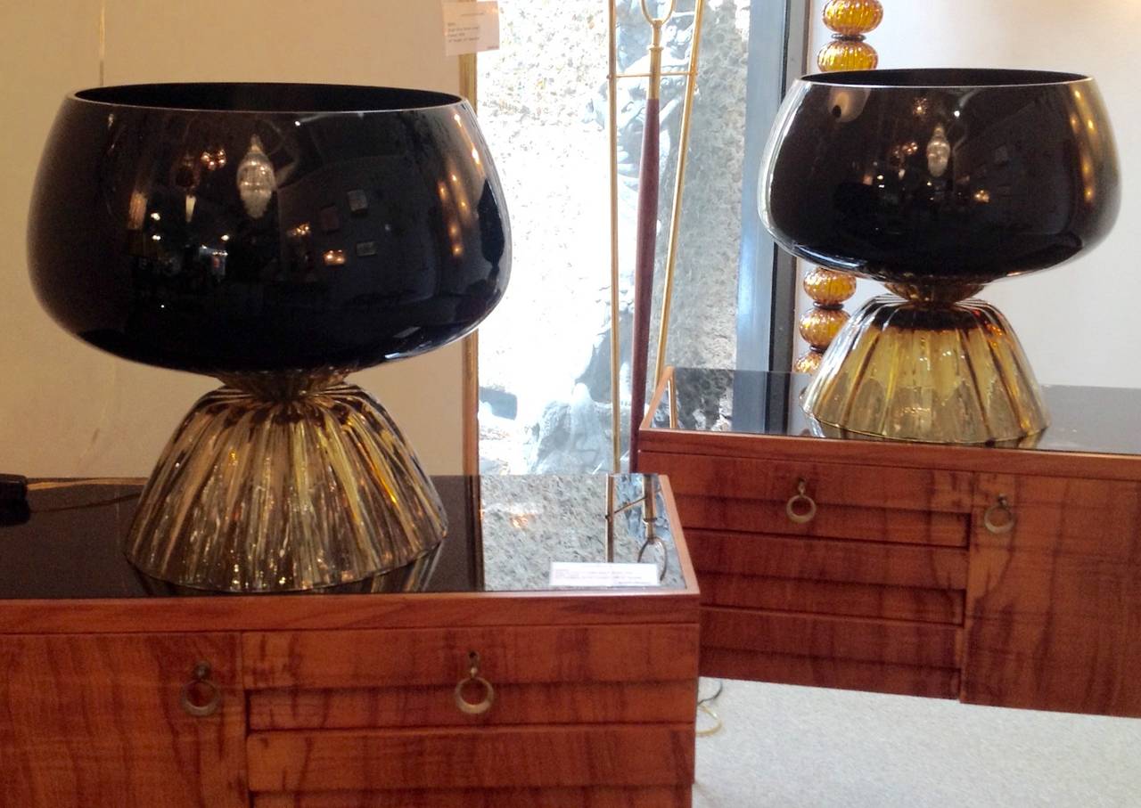 Pair of Murano Table Lamps