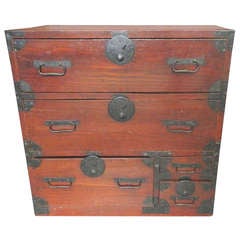 Small Antique Japanese Tansu