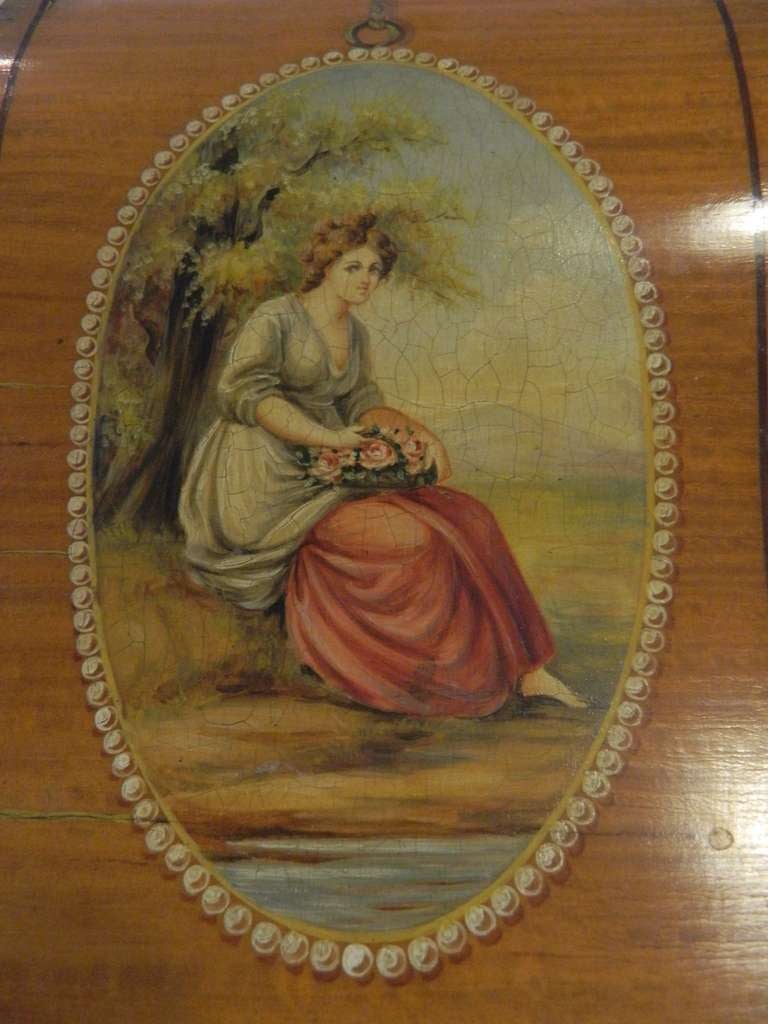 Painted Sheraton Revival Carlton House Desk 1