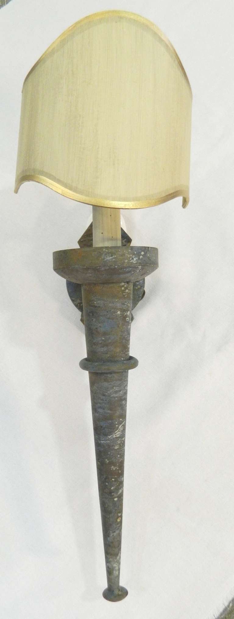 Pair Vintage Wall Sconces Refreshed at 1stdibs