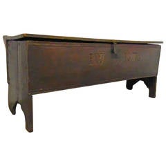 Antique Six Board Coffer Dated 1676